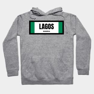 Lagos City in Nigerian Flag Hoodie